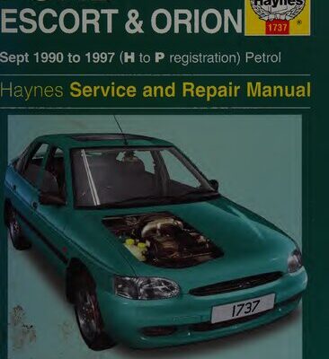 خرید و دانلود نسخه کامل کتاب Haynes Ford Escort & Orion 1990 to 1997 Service and Repair Manual
