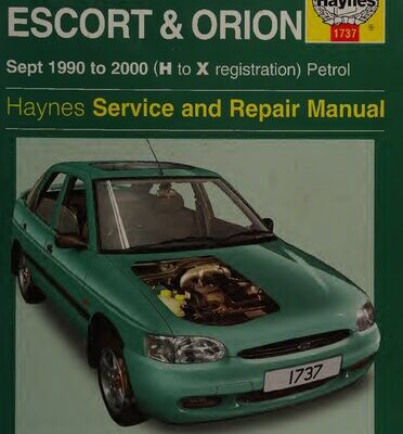 خرید و دانلود نسخه کامل کتاب Haynes Ford Escort & Orion 1999 to 2000 Service and Repair Manual