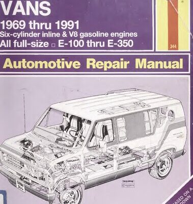 خرید و دانلود نسخه کامل کتاب Haynes Ford Full-Size Vans 1969 to 1991 Automotive Repair Manual