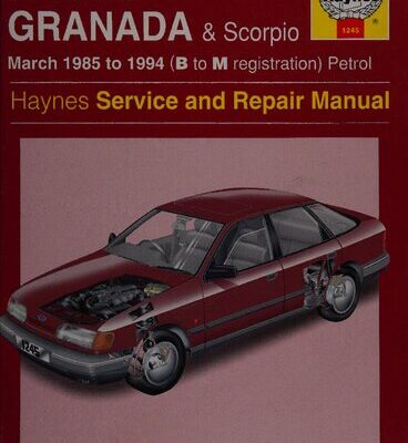 خرید و دانلود نسخه کامل کتاب Haynes Ford Granada & Scorpio 1985 to 1994 Service and Repair Manual