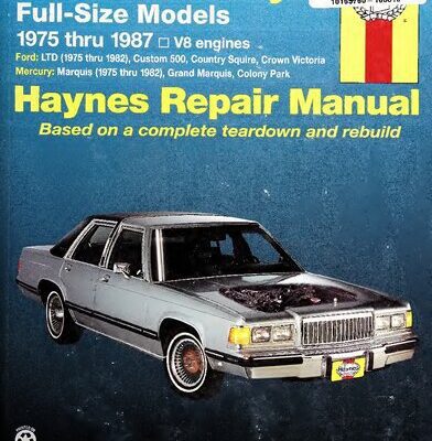 خرید و دانلود نسخه کامل کتاب Haynes Ford & Mercury Full-Size Models Automotive Repair Manual