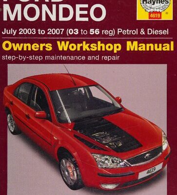 خرید و دانلود نسخه کامل کتاب Haynes Ford Mondeo 2003 to 2007 Owners Workshop Manual