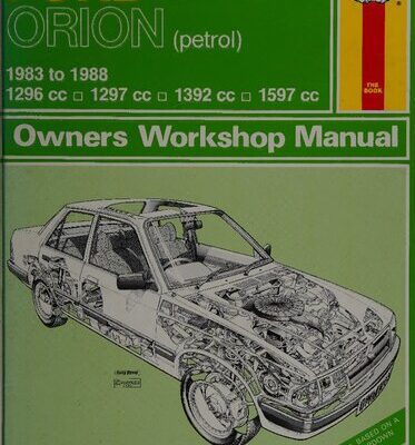 خرید و دانلود نسخه کامل کتاب Haynes Ford Orion 1983 to 1988 Owners Workshop Manual