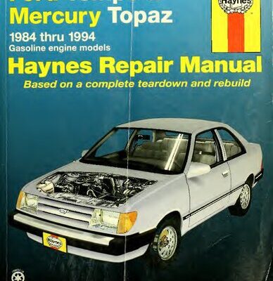 خرید و دانلود نسخه کامل کتاب Haynes Ford Tempo and Mercury Topaz Automotive Repair Manual