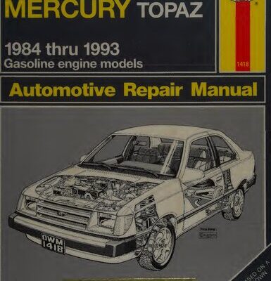 خرید و دانلود نسخه کامل کتاب Haynes Ford Tempo & Mercury Topaz Automotive Repair Manual