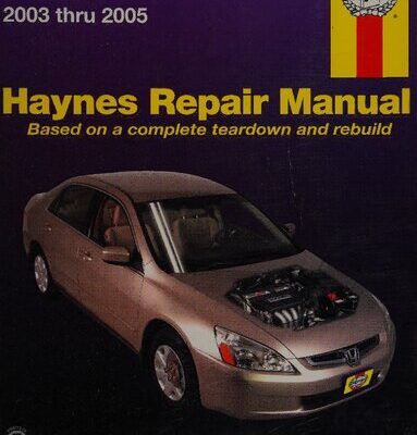 خرید و دانلود نسخه کامل کتاب Haynes Honda Accord Automotive Repair Manual 2003 thru 2005