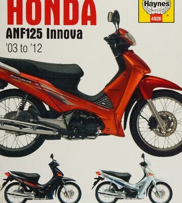 خرید و دانلود نسخه کامل کتاب Haynes Honda ANF125 Innova Service and Repair Manual