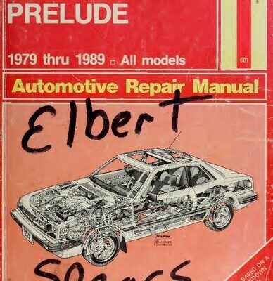 خرید و دانلود نسخه کامل کتاب Haynes Honda Prelude Automotive Repair Manual