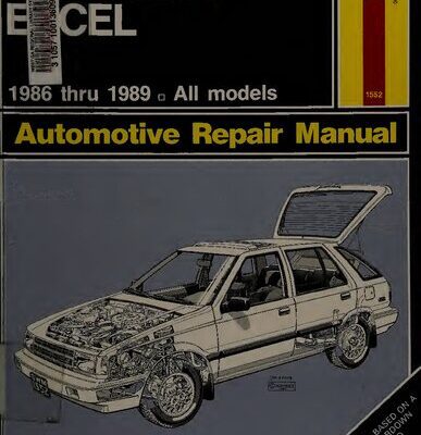 خرید و دانلود نسخه کامل کتاب Haynes Hyundai Excel 1986 thru 1989 Owners Workshop Manual