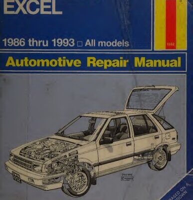خرید و دانلود نسخه کامل کتاب Haynes Hyundai Excel 1986 thru 1993 Automotive Repair Manual