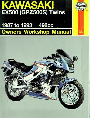 خرید و دانلود نسخه کامل کتاب Haynes Kawasaki EX500 (GPZ500S) Owners Workshop Manual_68fba2e453ea5.jpeg خرید و دانلود نسخه کامل کتاب Haynes Kawasaki EX500 (GPZ500S) Owners Workshop Manual