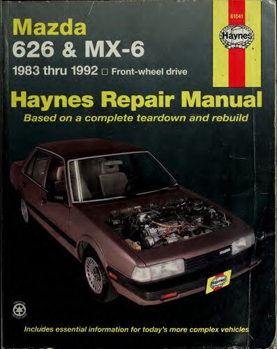 خرید و دانلود نسخه کامل کتاب Haynes Mazda 626 and MX-6 Automotive Repair Manual_68fbb33aaddcc.jpeg خرید و دانلود نسخه کامل کتاب Haynes Mazda 626 and MX-6 Automotive Repair Manual