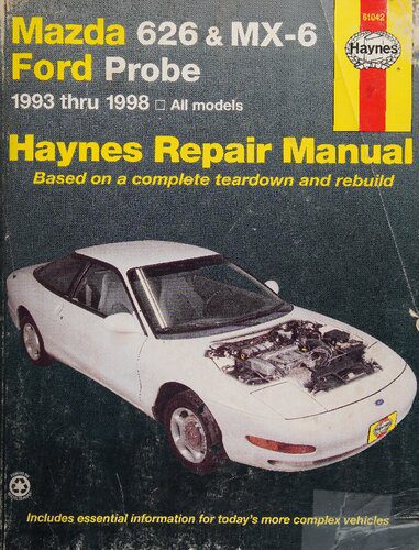 خرید و دانلود نسخه کامل کتاب Haynes Mazda 626 and MX-6, Ford Probe Automotive Repair Manual_68fbfd7d18c5b.jpeg خرید و دانلود نسخه کامل کتاب Haynes Mazda 626 and MX-6, Ford Probe Automotive Repair Manual