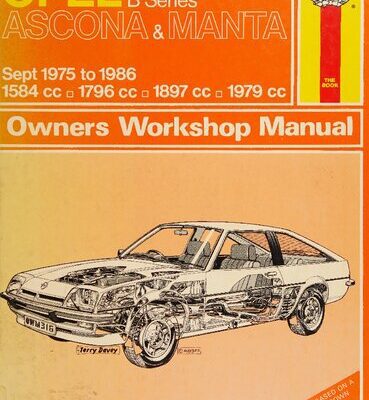 خرید و دانلود نسخه کامل کتاب Haynes Opel Ascona & Manta 1975 to 1986 Owners Workshop Manual