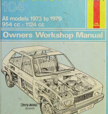 خرید و دانلود نسخه کامل کتاب Haynes Peugeot 104 Owners Workshop Manual