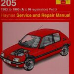 خرید و دانلود نسخه کامل کتاب Haynes Peugeot 205 1983 to 1995 Service and Repair Manual
