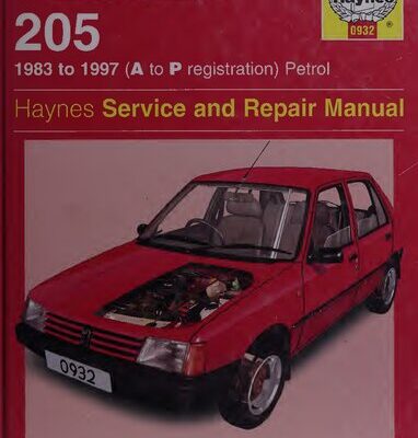 خرید و دانلود نسخه کامل کتاب Haynes Peugeot 205 1983 to 1997 Service and Repair Manual