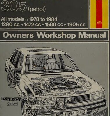 خرید و دانلود نسخه کامل کتاب Haynes Peugeot 305 1978 to 1984 Owners Workshop Manual