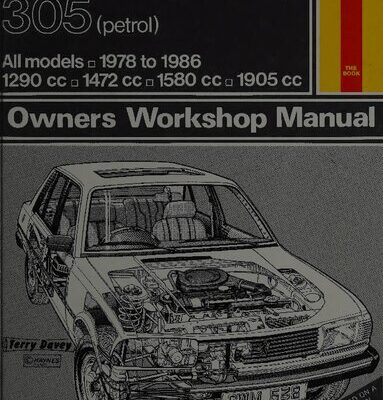 خرید و دانلود نسخه کامل کتاب Haynes Peugeot 305 1978 to 1986 Owners Workshop Manual