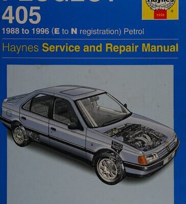 خرید و دانلود نسخه کامل کتاب Haynes Peugeot 405 1988 to 1996 Service and Repair Manual