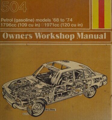 خرید و دانلود نسخه کامل کتاب Haynes Peugeot 504 Owners Workshop Manual