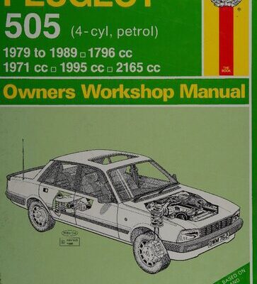 خرید و دانلود نسخه کامل کتاب Haynes Peugeot 505 Owners Workshop Manual
