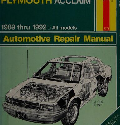 خرید و دانلود نسخه کامل کتاب Haynes Plymouth Acclaim & Dodge Spirit Automotive Repair Manual