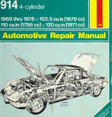 خرید و دانلود نسخه کامل کتاب Haynes Porsche 914 Owners Workshop Manual