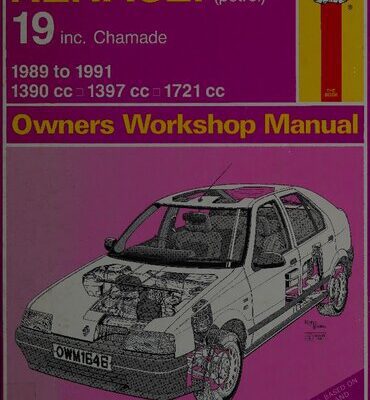 خرید و دانلود نسخه کامل کتاب Haynes Renault 19 1989 to 1991 Owners Workshop Manual