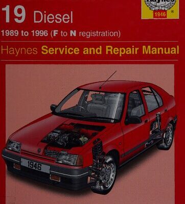 خرید و دانلود نسخه کامل کتاب Haynes Renault 19 Diesel 1989 to 1996 Service and Repair Manual