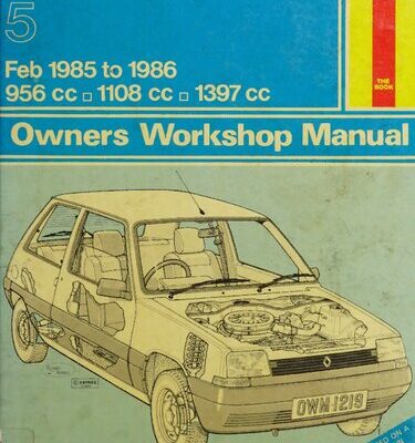 خرید و دانلود نسخه کامل کتاب Haynes Renault 5 Owners Workshop Manual