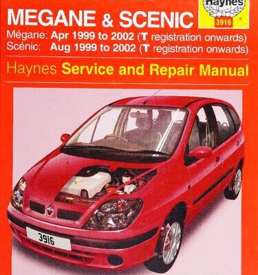 خرید و دانلود نسخه کامل کتاب Haynes Renault Megane & Scenic 1999-2002 Service & Repair Manual