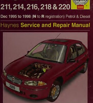 خرید و دانلود نسخه کامل کتاب Haynes Rover 211, 214, 216, 218 and 220 1995 to 1998 Service and Repair Manual
