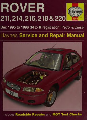 خرید و دانلود نسخه کامل کتاب Haynes Rover 211, 214, 216, 218 and 220 1995 to 1998 Service and Repair Manual_68fb3831cfcd6.jpeg خرید و دانلود نسخه کامل کتاب Haynes Rover 211, 214, 216, 218 and 220 1995 to 1998 Service and Repair Manual