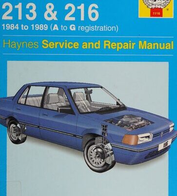 خرید و دانلود نسخه کامل کتاب Haynes Rover 213 and 216 1984 to 1989 Service and Repair Manual