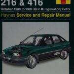 خرید و دانلود نسخه کامل کتاب Haynes Rover 216 & 416 1989 to 1992 Service and Repair Manual