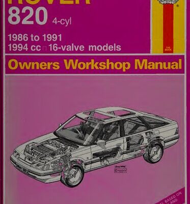 خرید و دانلود نسخه کامل کتاب Haynes Rover 820 1986 to 1991 Owners Workshop Manual