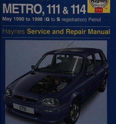 خرید و دانلود نسخه کامل کتاب Haynes Rover Metro 111 & 114 Aervice and Repair Manual 1990 to 1998