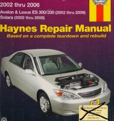 خرید و دانلود نسخه کامل کتاب Haynes Toyota Camry and Lexus ES 300/330 Automotive Repair Manual