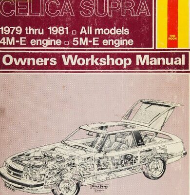 خرید و دانلود نسخه کامل کتاب Haynes Toyota Celica Supra Owners Workshop Manual