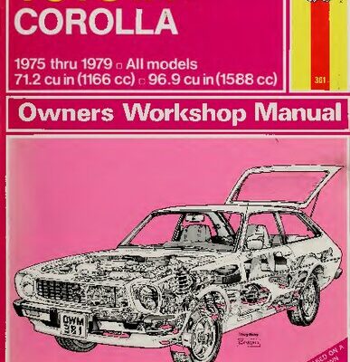 خرید و دانلود نسخه کامل کتاب Haynes Toyota Corolla 1975 thru 1979 Owners Workshop Manual