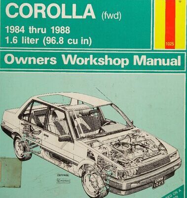 خرید و دانلود نسخه کامل کتاب Haynes Toyota Corolla 1984 thru 1988 Owners Workshop Manual