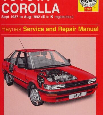 خرید و دانلود نسخه کامل کتاب Haynes Toyota Corolla 1987-92 Service and Repair Manual