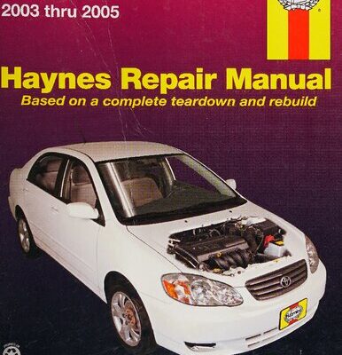 خرید و دانلود نسخه کامل کتاب Haynes Toyota Corolla Automotive Repair Manual 2003 Through 2005