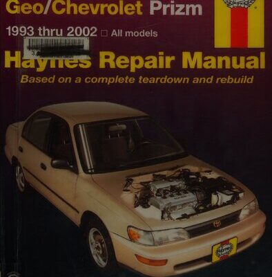 خرید و دانلود نسخه کامل کتاب Haynes Toyota Corolla & Geo/Chevrolet Prizm Automotive Repair Manual