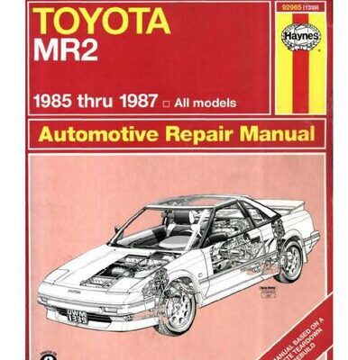 خرید و دانلود نسخه کامل کتاب Haynes Toyota MR2 1985 thru 1987 Automotive Repair Manual