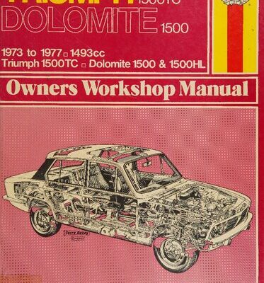 خرید و دانلود نسخه کامل کتاب Haynes Triumph 1500 TC & Dolomite 1500 Owners Workshop Manual