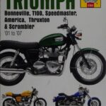 خرید و دانلود نسخه کامل کتاب Haynes Triumph Bonneville T100, Speedmaster, America, Thruxton, and Scrambler Service and Repair Manual