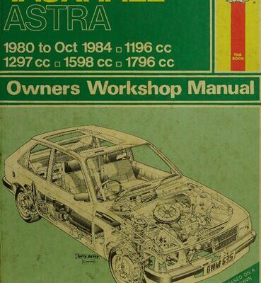 خرید و دانلود نسخه کامل کتاب Haynes Vauxhall Astra 1980 to 1984 Owners Workshop Manual