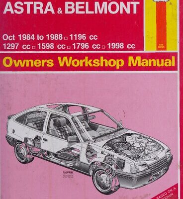 خرید و دانلود نسخه کامل کتاب Haynes Vauxhall Astra and Belmont 1984 to 1988 Owners Workshop Manual